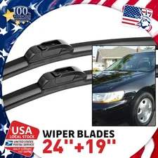 24"& 19" Windshield Wiper Blades OEM Quality Beam Premium Hybrid silicone J-Hook