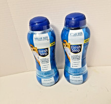 2x Fresh Step Deodorizing Litter Crystals Fresh Scent Cat Odor Control 70oz Ea.