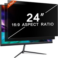 PYS 24 Inch Monitor Privacy Screen for 16:9 Computer 24-Inch 16:9, Black