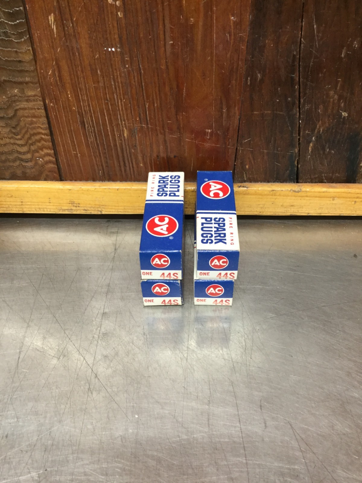 NOS AC Fire Ring Spark Plugs 4. #44S. Used. KQ568