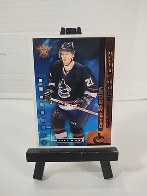 #ad 2001 02 Pacific Vanguard Prime Prospects Daniel Sedin #19 HOF Copper Foil Hockey $3.25