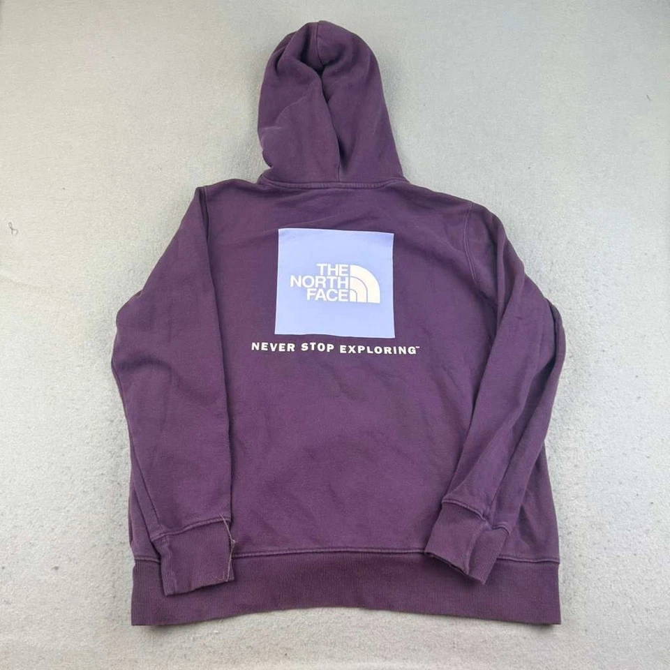 Sudadera con Capucha The North Face Para Mujer Grande Púrpura Mangas Largas Sudadera con Capucha Foto 3 de 4