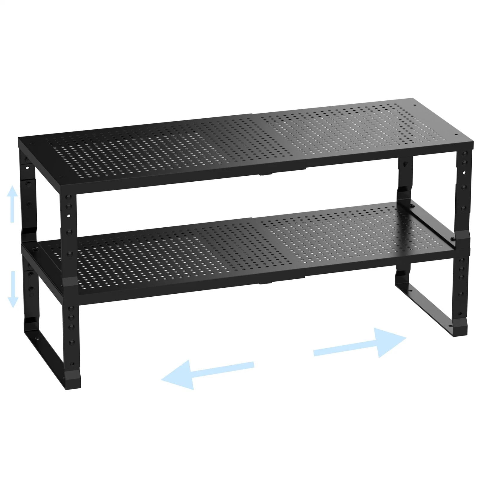 Cabinet Shelf,Expandable Adjustable Stackable Kitchen Organizer,for cabinets,...