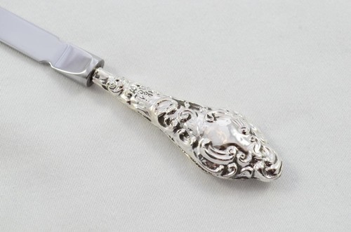 Abridor de letras con mango de plata esterlina Chester para damas patrón Mayfield 1912 - Imagen 3 de 6