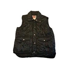 Vintage Dickies Men's Size Medium Black Puffer Vest. RN 46652 Nylon