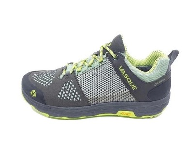 Vasque Breeze LT Gray Green Gore-Tex Hiking Shoes Vibram Womens Size 8