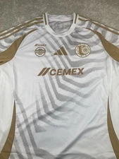Adidas Tigre’s UANL 2024/25 Third Gold White Soccer Jersey IV6100 Size XL