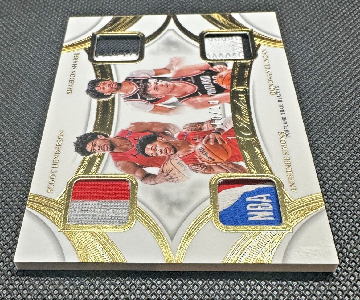 '24 Flawless Scoot Henderson A Simons Tag LOGOMAN Donovan Clingan RC GOLD 10/10! view 4