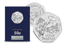 2025 UK Mary Poppins Certified Bu 50p Coin Change Checker