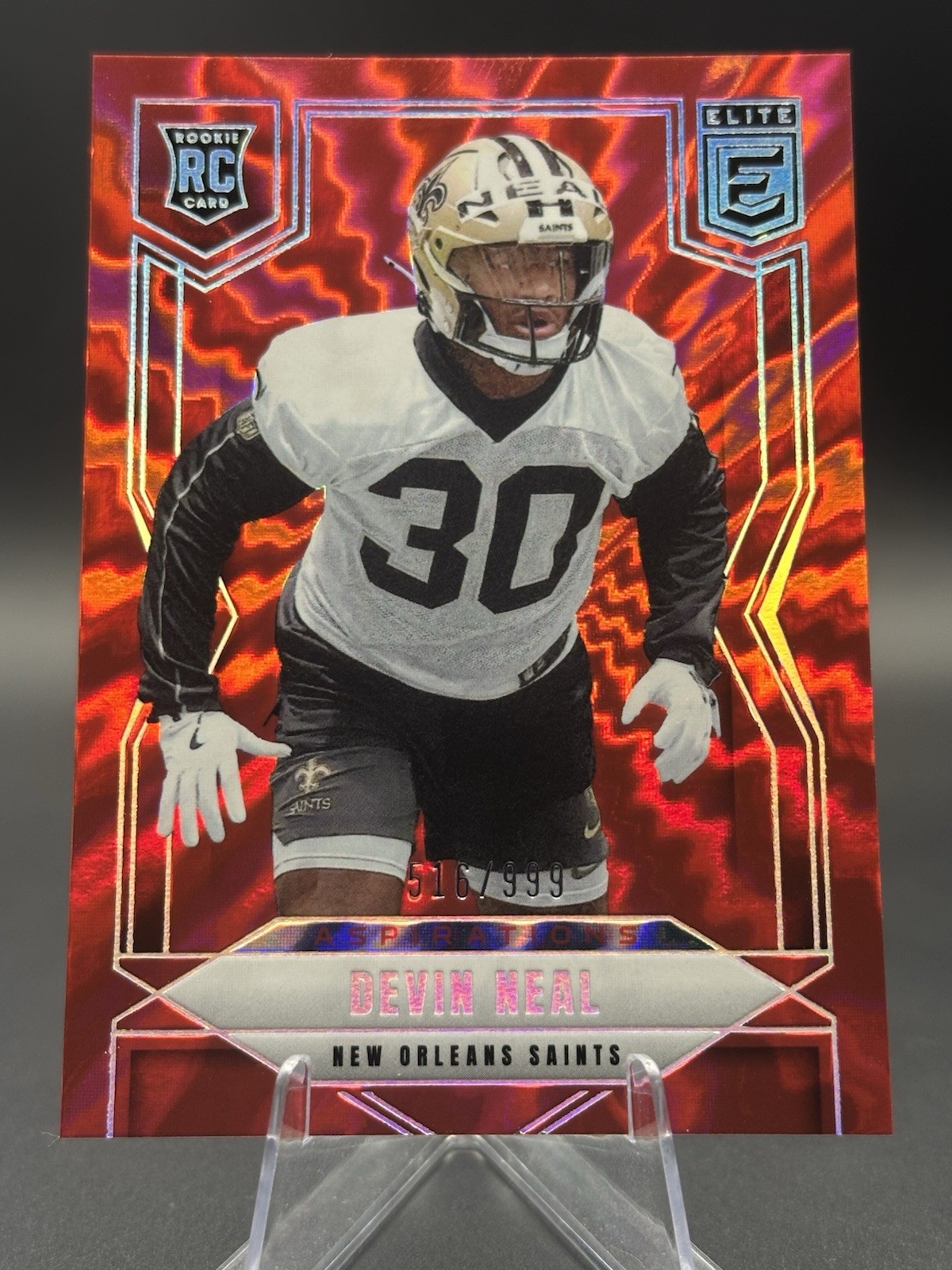 Devin Neal 2025 Donruss Elite #154 Aspiration Shimmer /999 RC