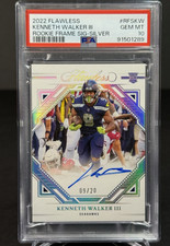 2022 Flawless Kenneth Walker III RC Auto 9/20 Jersey # PSA 10 POP 1 - SB-MVP