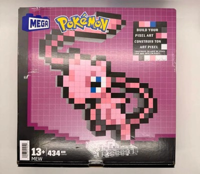 Pokemon Mew Pixel Art | Mega Bloks Building Kit | 434 Pieces