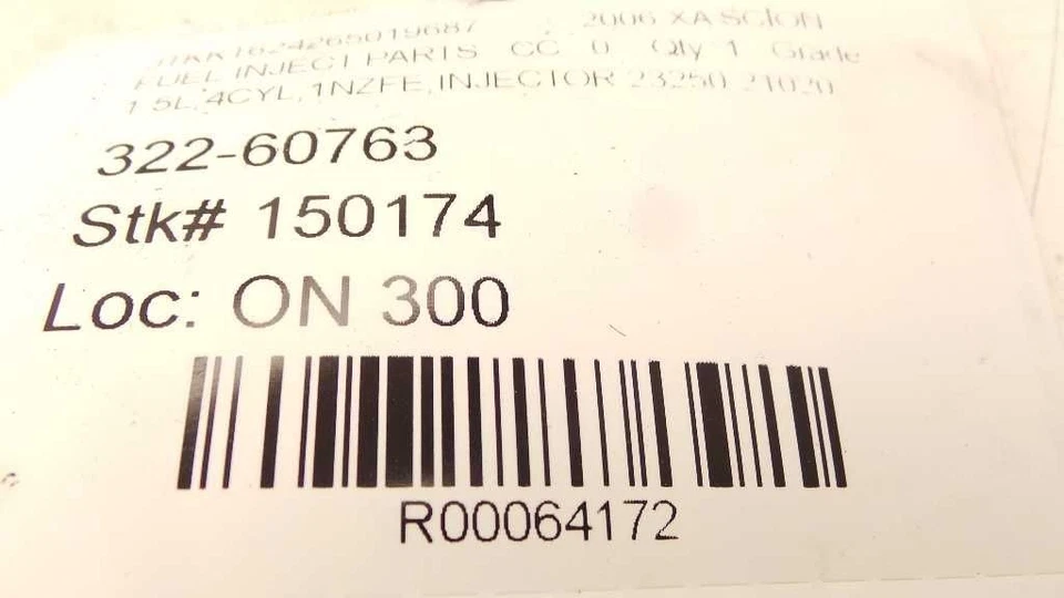 04 05 06 INYECTOR DE COMBUSTIBLE SCION XA 1,5 L 2320921020 Foto 3 de 4