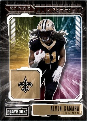 2021 Panini Playbook Zoning Commission #2 Alvin Kamara - FB