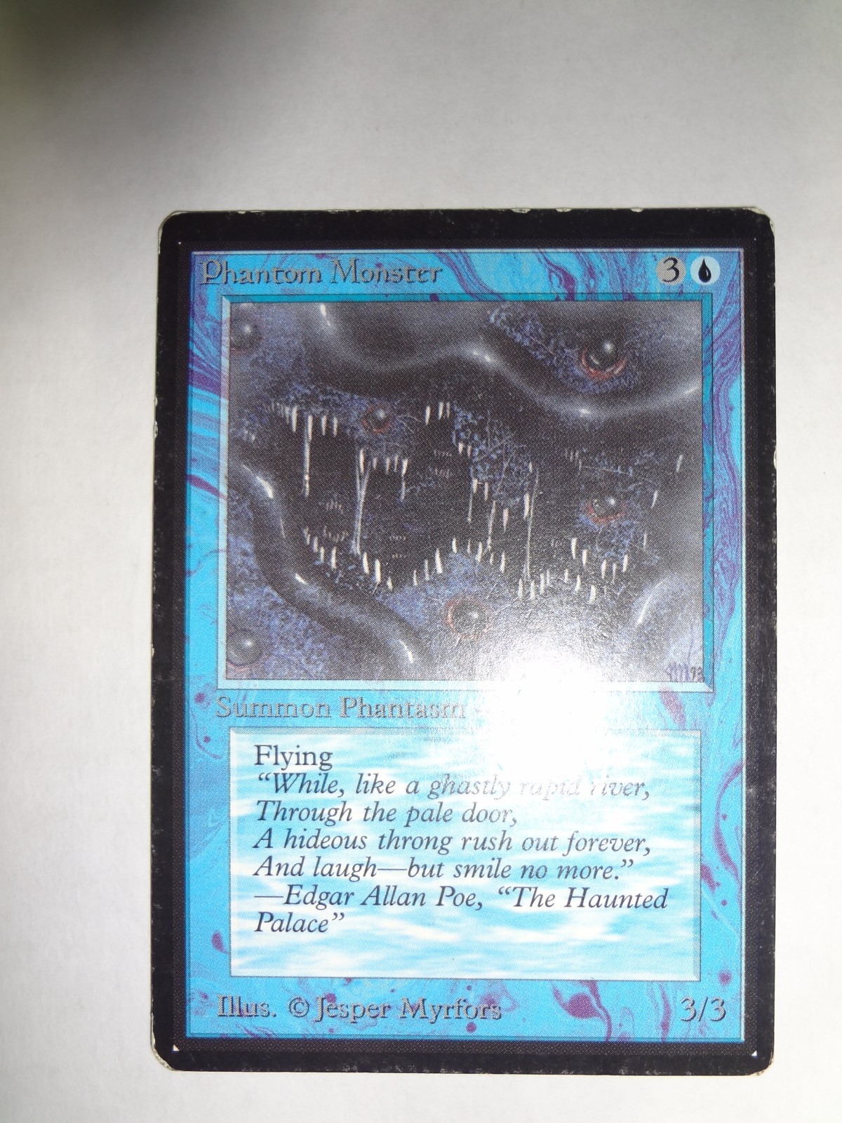 MTG MAGIC THE GATHERING CARD ORIGINAL BETA BLUE PHANTOM MONSTER CREATURE UNCOMMO