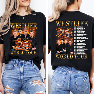 Westlife 25th Anniversary Tour 2026 Concert Shirt 