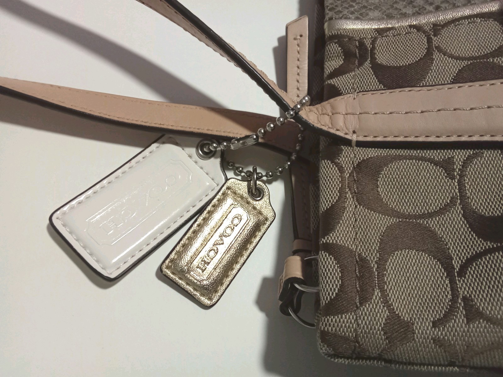 Authentic COACH SIGNATURE STRIPE PYTHON STRIPE TO… - image 15
