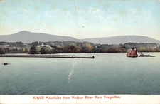 c.1905 Light House in Hudson River Saugerties NY post card Ulster county