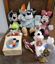 Disney Minnie Mouse And Mickey Mouse Plush Lot Of 5 Stuffed Dolls