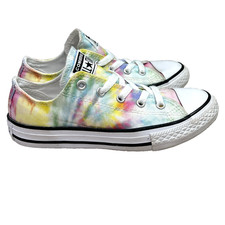 Converse All Star Pastel Tie Dye Sneakers Shoes 1 Youth Lace Up Low Top