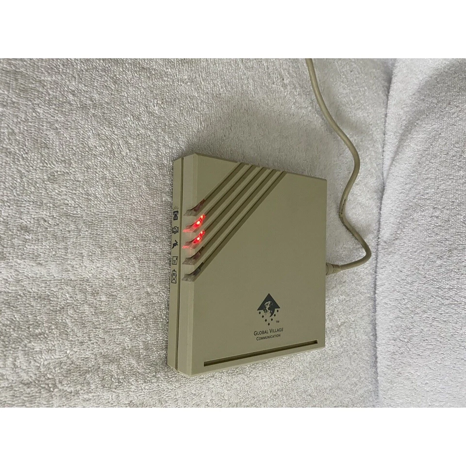 Global Village Communication Model A800 Teleport/Gold Fax Modem With Adapter! - Image 3 of 4