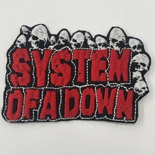 System Of A Down Band Logo Patch: Quality Embroidery, Iron On, 4” X 3 X 3/4”
