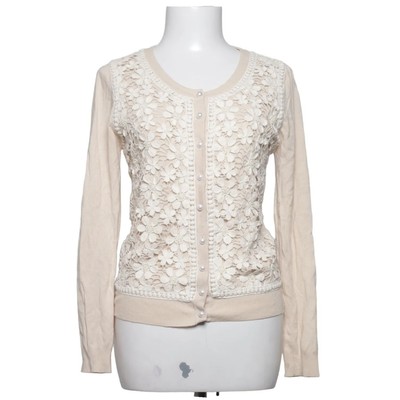 Darling, Strickjacke, Damen, Größe: S, Beige/Weiß, Polyamid/Viskose, Spitze #X2l
