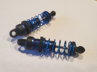 TEAM ASSOCIATED RC18 BLUE THREADED SHORT SHOCKS, EXCELLENT, CHOOSE SPRING COLOR
