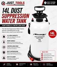 14L DUST SUPPRESSION WATER TANK Pump handle & 3 metre long hose