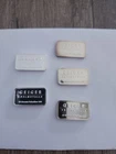 Silver Bars Lot 5 10gram Geiger Fine Silver Bars
