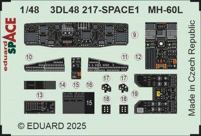 MH-60L SPACE  ICM / 1:48 - Eduard 3DL48217