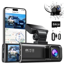 REDTIGER F7N Front and Rear 4K Dash Cam Dual Dash Camera With Free Hardwire Kit