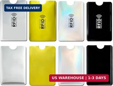 RFID Blocking Sleeves 8 Pack  Secure Credit Card Protector  ID Shiel