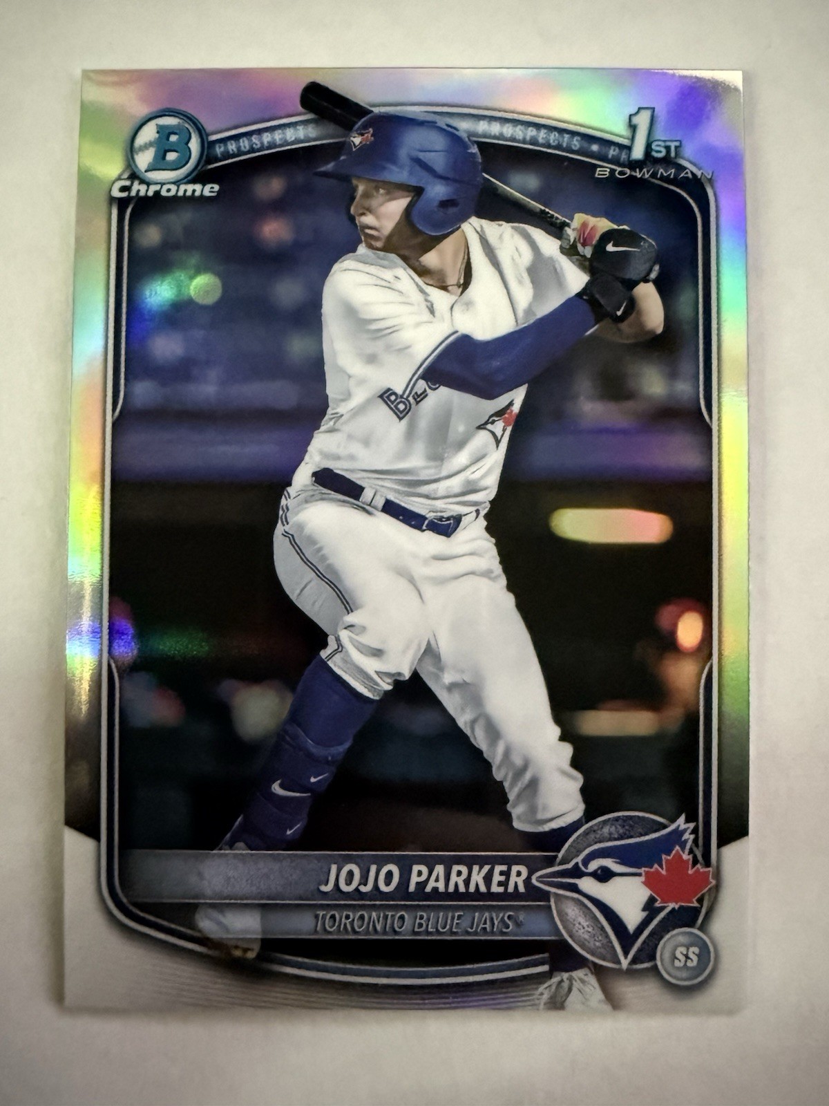 2025 Bowman Chrome Draft Jojo Parker 1st Bowman Refractor Card BDC-8