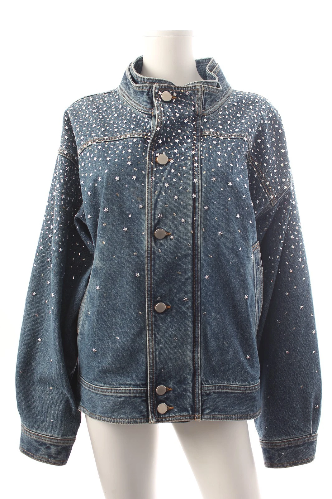 Alessandra Rich Embellished Denim Jacket / RRP: £1,860.00