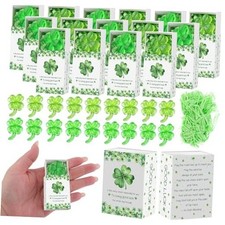 30 Sets St. Patrick's Day Gifts Bulk Mini Shamrocks St Patrick  s Day Decor