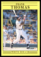 Frank Thomas 1991 Fleer #138 White Sox MLB READ FREE SHIPPING AutographDen