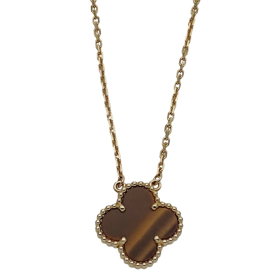 Collar Alhambra Vintage Van Cleef & Arpels Ojo de Tigre K18YG P0037008 Foto 4 de 4