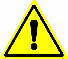 ISO Safety Sign - International Hazard Warning Symbol