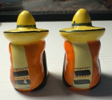 Sweet Vintage Siesta/Sleeping Mexican Salt Pepper Shakers, Made in Japan