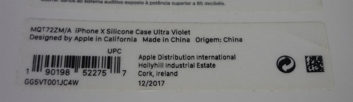 Genuine / Official Apple iPhone X Silicone Case / Cover Genuine / Official Apple iPhone X Silicone Case / Cover