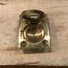 Vintage Brass Flush Receding Ring Pull For Furniture  Drawer — photo 2
