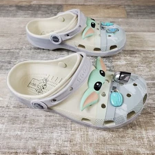 Crocs Star Wars Grogu Classic Clog Sz 6 J6 Kids Baby Yoda Sandals *Read*