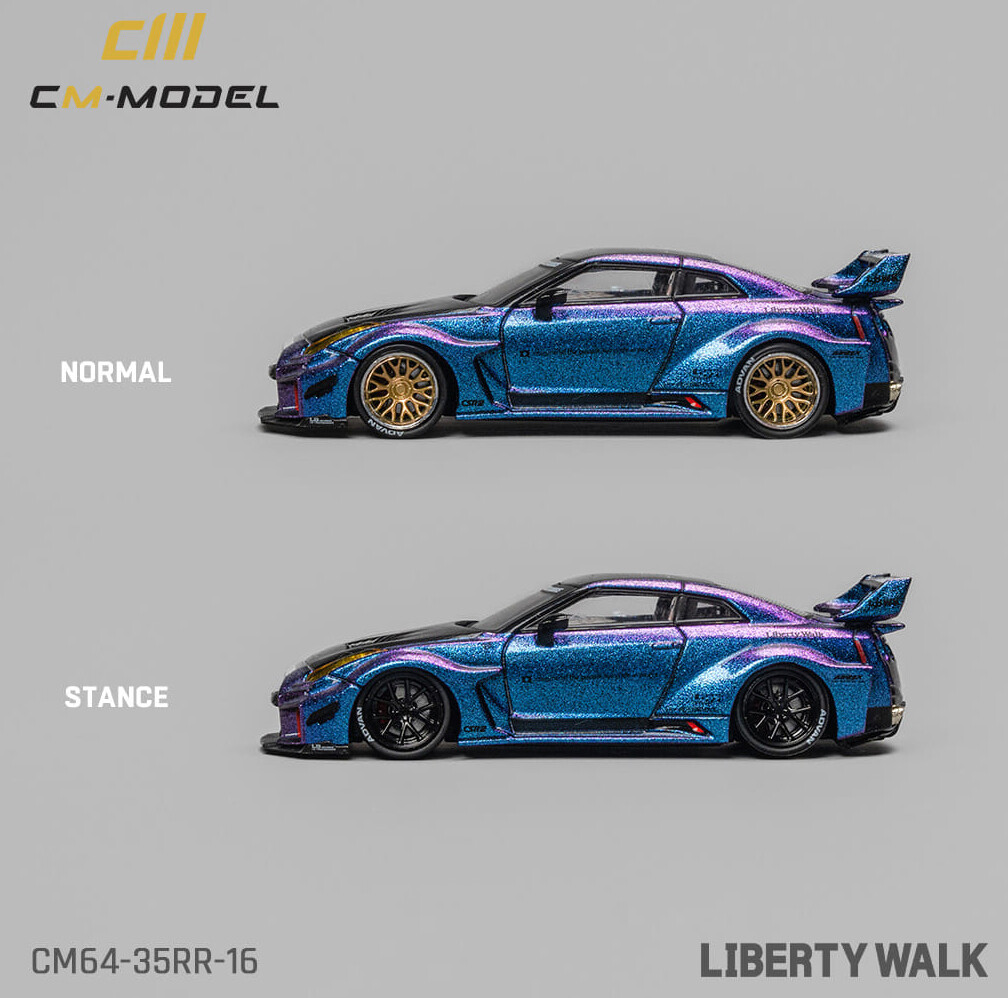 LBWK NISSAN 35GT-RR パーブルメタリック 5000台限定 LBWKグッズ 新作 MINI-GT LB-Silhouette WORKS 35GT-RR Ver.1