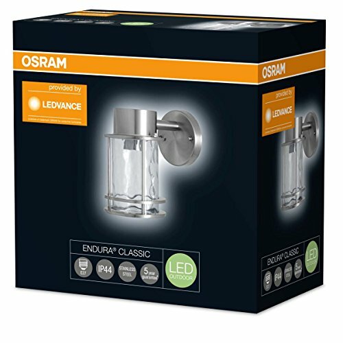 Osram LED Wandeuchte Außenleuchte silber E27 (Leuchtmittel austauschbar) - Bild 4 von 7