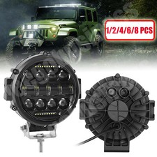 7 Inch Led Lights Pods Bar Flood Spot Work Drl Driving Lamps Suv Offroad Truck 7 Inch Led Lights Pods Bar Flood Spot Work Drl Driving Lamps Suv Offroad Truck