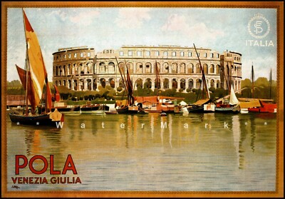 Pola Italy 1925 Italian Travel  Advertising Vintage Poster Print Retro Style Art