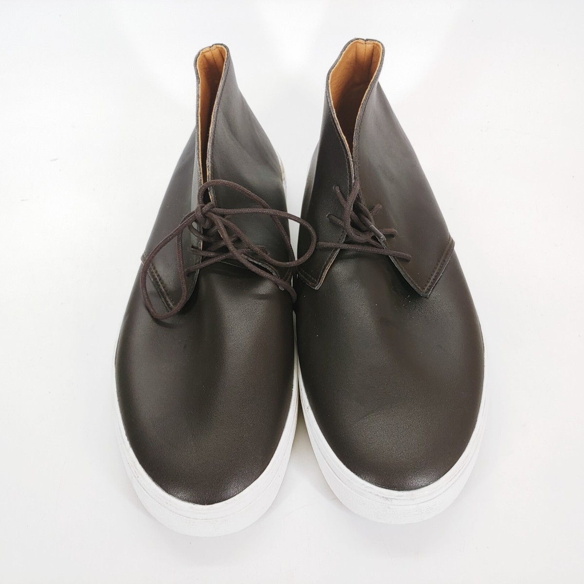 Express Mens Chukka Ankle Sneakers Faux Leather Lace Up  display picture 2