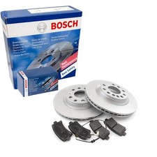 BOSCH Satz Bremsbeläge + Bremsscheiben belüftet vorne für VW Sharan 7N 7N1 7N2