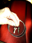 VINTAGE SILVERTONE SMALL ARROW PENDANT NECKLACE/BANGLE BRACELETS/EARRINGS SET — photo 8